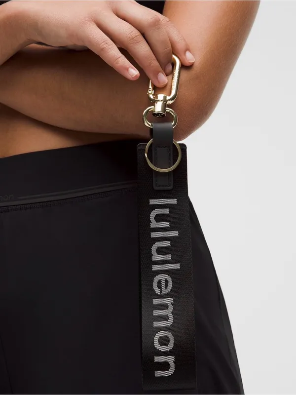 NWT Lululemon Never Lost Keychain in Black/White/Gold - Image 2