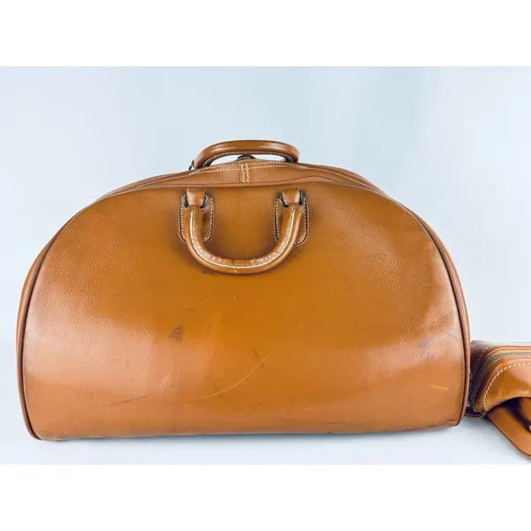 Vintage Top Grain Cowhide Leather Travel Bag Bag + Dopp Kit Leather Toiletry - Image 5