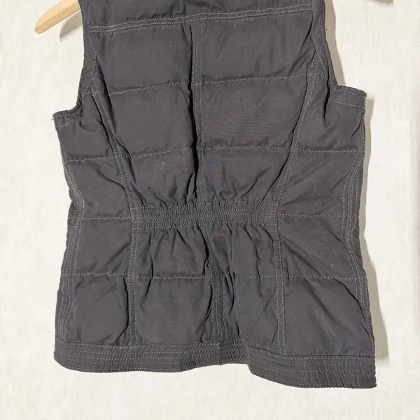 Abercrombie & Fitch Women’s Y2K Vintage Puffer Quilted Vest Full Zip in Brown S - Image 6