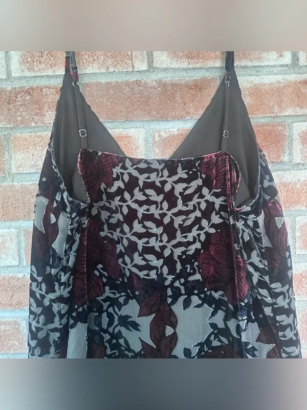 Abercrombie Velvet Slip Dress Women’s Medium Dark Romantic Witchy Vampire Gothic - Image 8