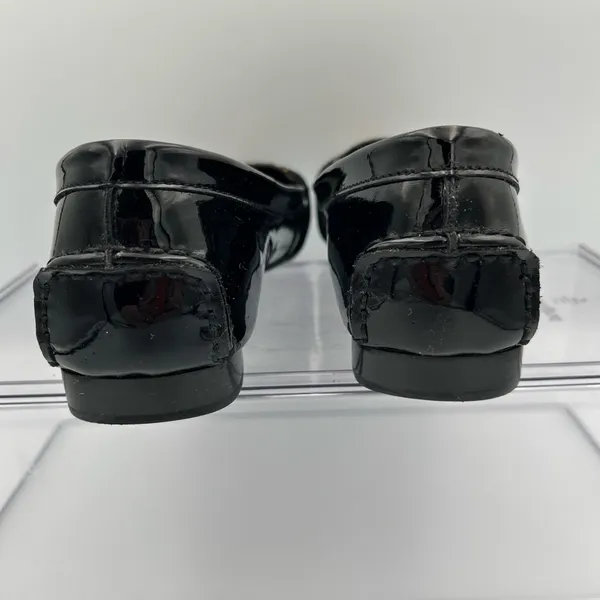 Franco Sarto Shiloh Women’s Size 8 Black Patent Leather Leopard Loafers New - Image 6