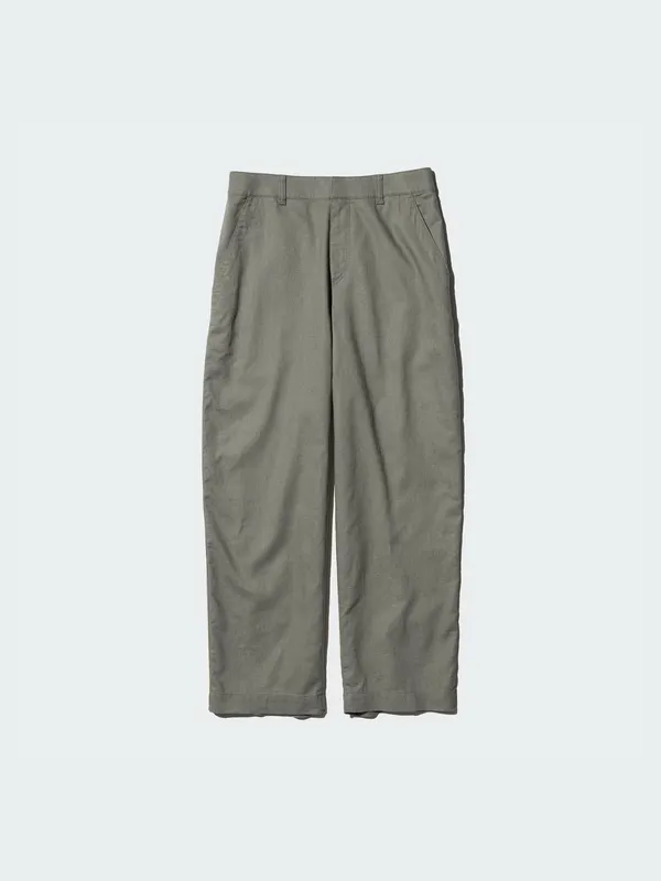 Uniqlo Women's Green Wide Leg Pants - Image 5