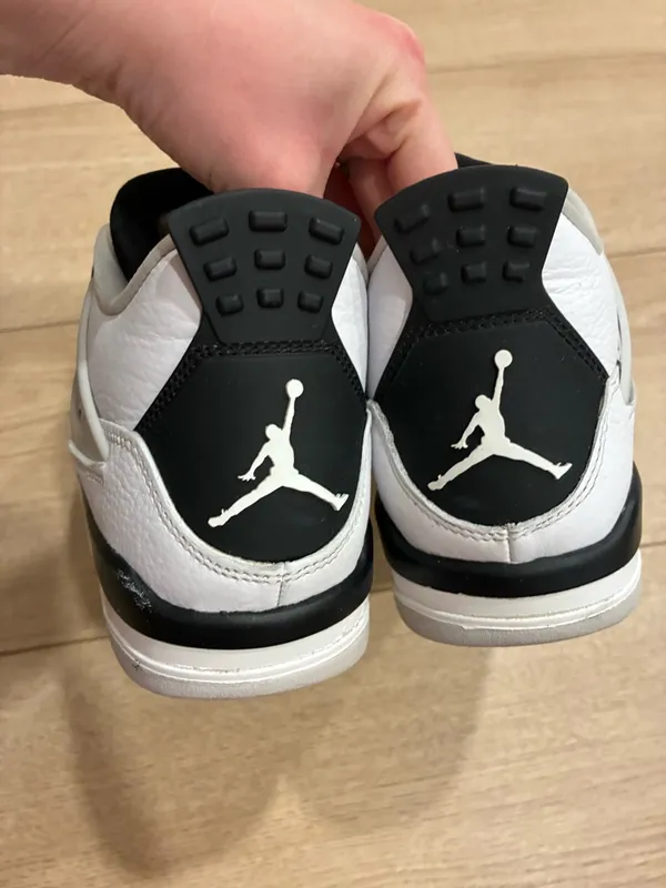 Nike Air Jordan 4 Retro Military Black GS 408452-111 Size 7Y/8.5 Women’s - Image 6