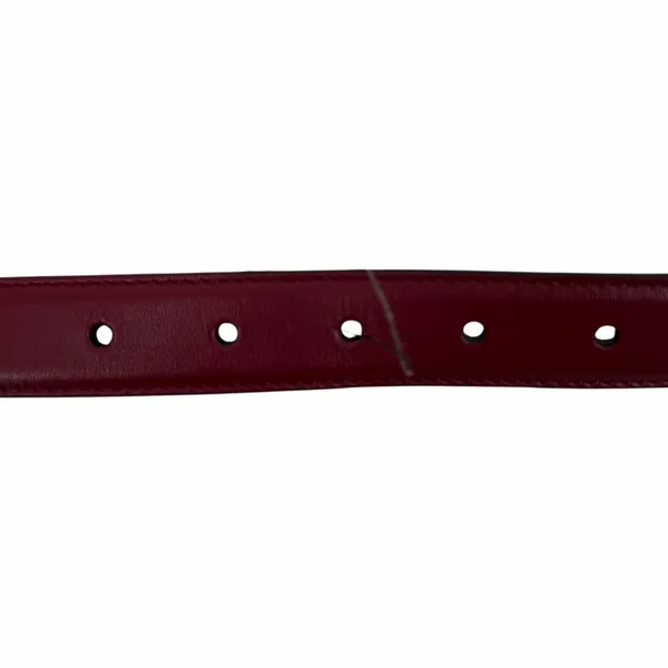 Gucci Interlocking GG Logo Leather Belt Russet Red Size 80cm/ 32in - Image 9