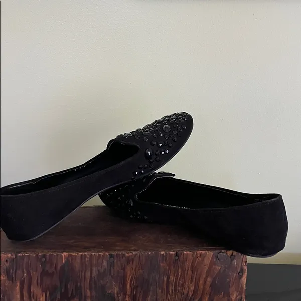 Simply Vera Vera Wang Black Jeweled Slip-On Loafers - Image 9