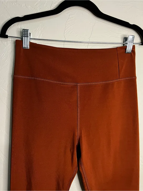 Girlfriend Collective Hi Rise Full Length Sedona Terracotta Activewear‎ Leggings - Image 3