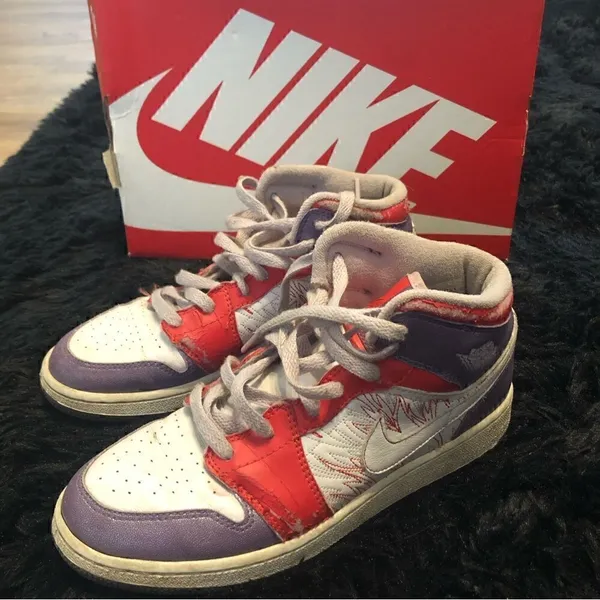 NIKE air Jordan 1 premium GS mid top shoes sneakers women’s 6.5 - Image 7