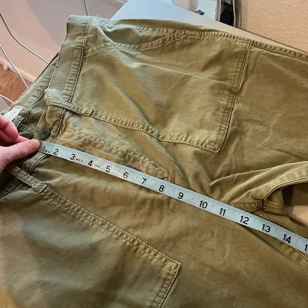 Madewell Griff Tapered Fatigue Green Cropped Cargo Pants Size 34 - Image 9