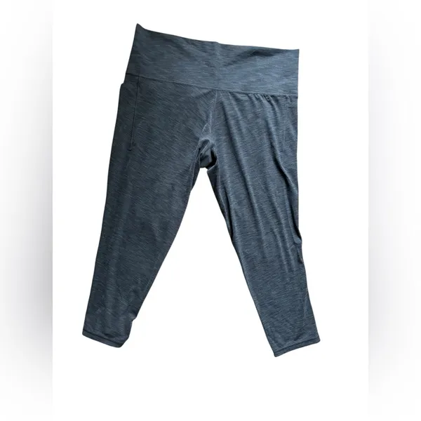 Athleta Salutation Stash High Rise 7/8 Legging Sz 2X Heather Gray Hip Pockets - Image 6