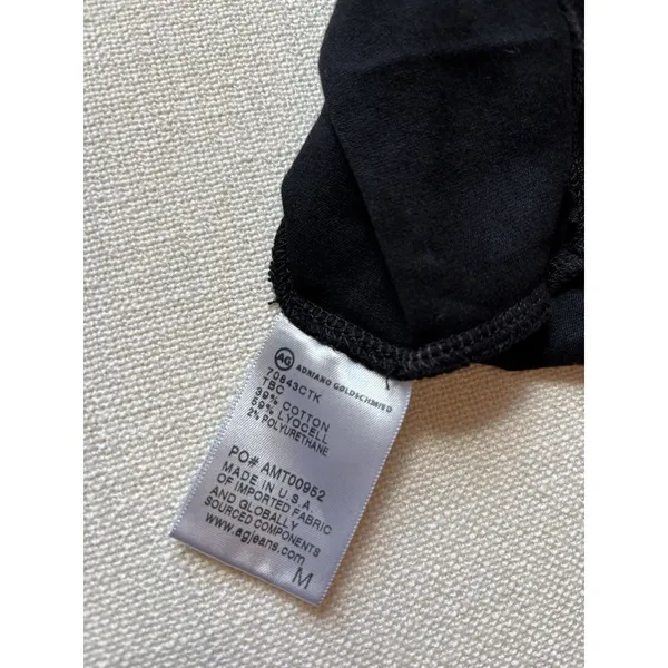 AG Adriano Goldschmied‎ Women Turtleneck Shirt Top M Long Sleeve Black NWOT - Image 4