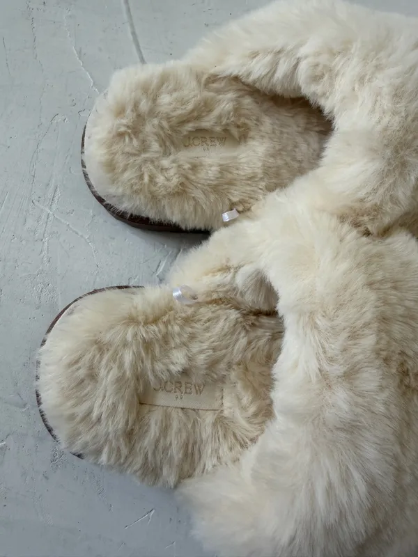 J CREW Cable-knit scuff slippers Size 8 NWOT - Image 4