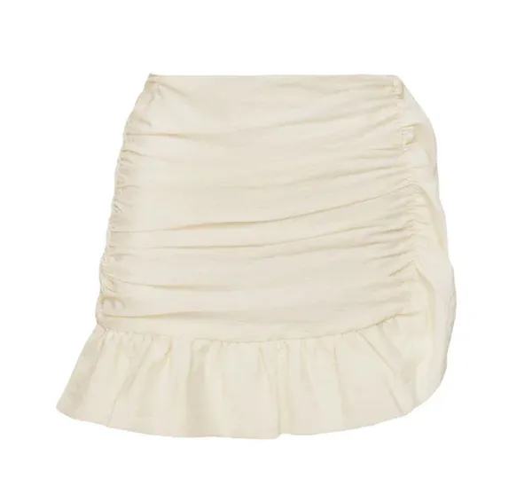 Princess Polly NWT LOADS OF LOVE LOW RISE MINI SKIRT CHAMPAGNE CURVE 14 - Image 3