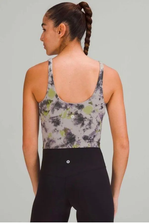 Lululemon Align Radial Tie Dye Mauve Grey Multi Tank Top Size 4 - Image 6