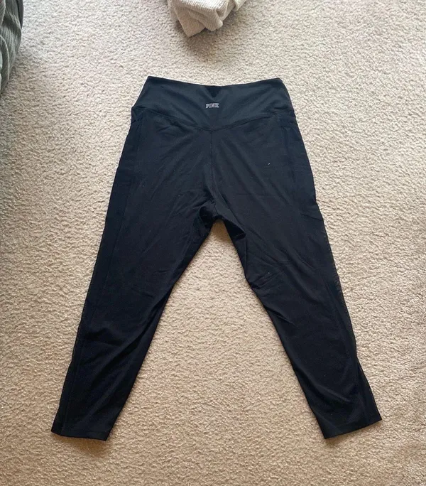 PINK Leggings Black - Image 2