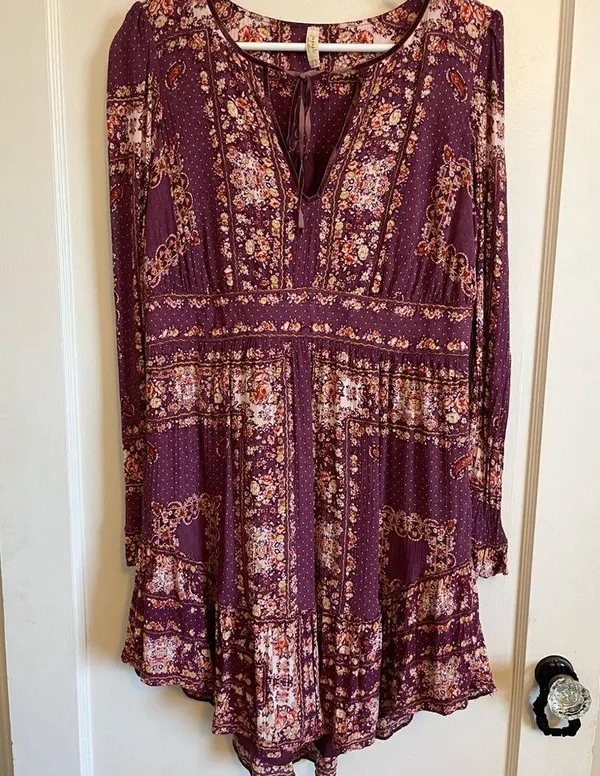 Free people Bridgette berry mini dress - Image 2