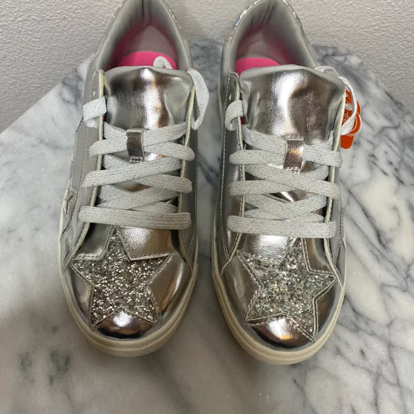 Wonder Nation Silver Glitter Fashion sneakers - Image 2