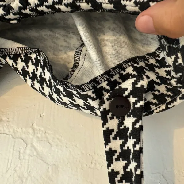 STARING AT STARS PIN UP BODYCON DRESS SMALL LIKE NEW houndstooth - Image 10