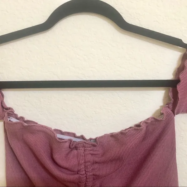 Active USA maroon crop top S - Image 5