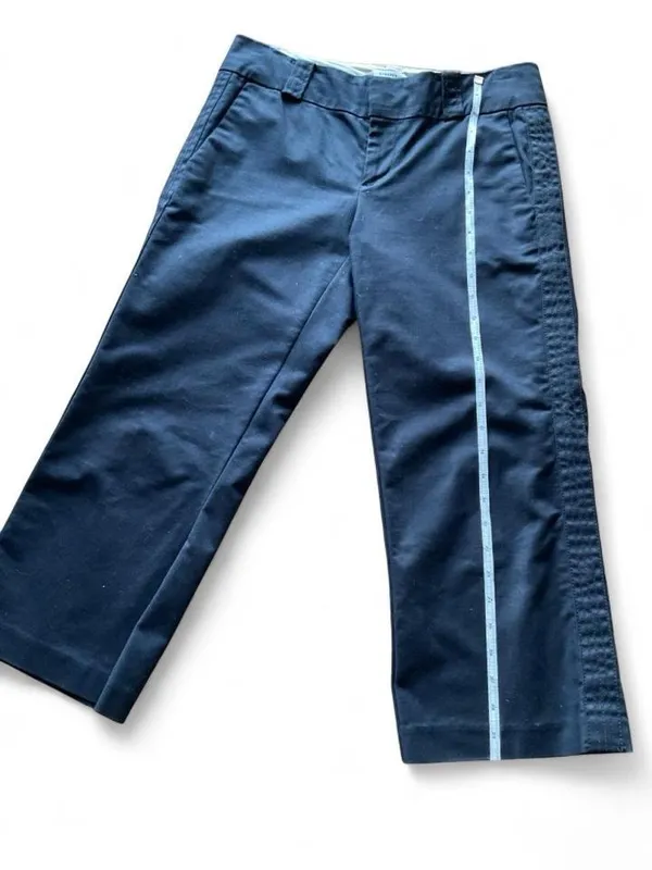 Old Navy Black Cropped Wide-Leg Pants - Image 6