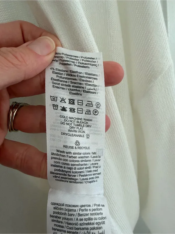 Vero‎ Moda White Open Front Lightweight Knit Cardigan Large - Image 4