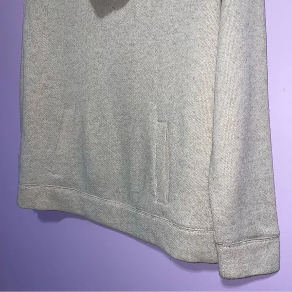 J Crew Cowl Neck Sweater Women L Wool Blend Neutral Coastal Pocket Preppy Knit - Image 4