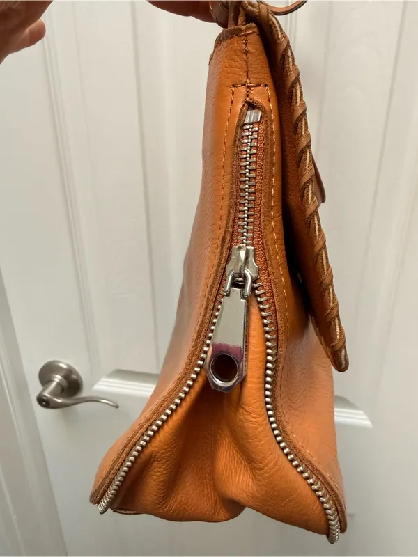 Rebecca Minkoff Western Boho Leather Crossbody | Turquoise Detail‎ | Saddle Tan - Image 10