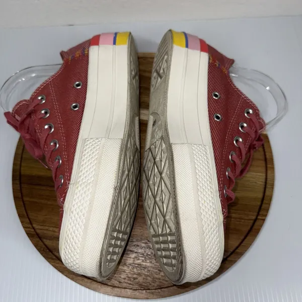 Converse Chuck Taylor All Star Lift OX Women's Shoe Pink Rainbow 564559C Size 7 - Image 10