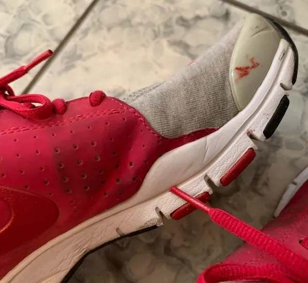 NIKE Womens Pink & Grey Running Sneakers Size 6 - Image 4
