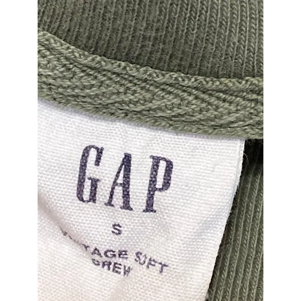 GAP Womens Green Crew Neck Long Sleeve Oversized Sweatshirt Sweater Top Size S - Image 3