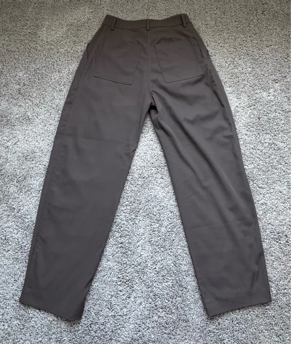 ASOS Weekday Ovoid Pants in Dark Brown - Image 9