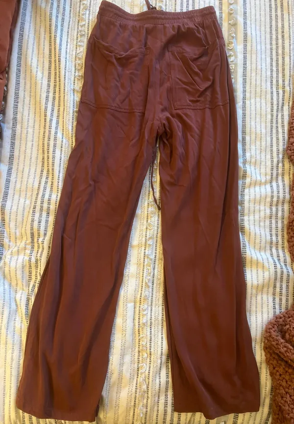 Stella Luce Brown Flowy Pants - Image 2