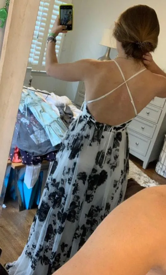 Red Dress Boutique Black and White Gown - Image 3