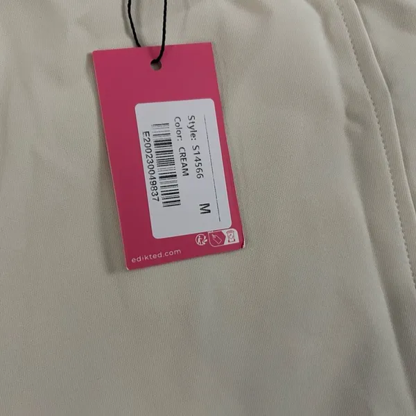 Edikted Cream Skirt with White Lace Medium NWT - Image 3