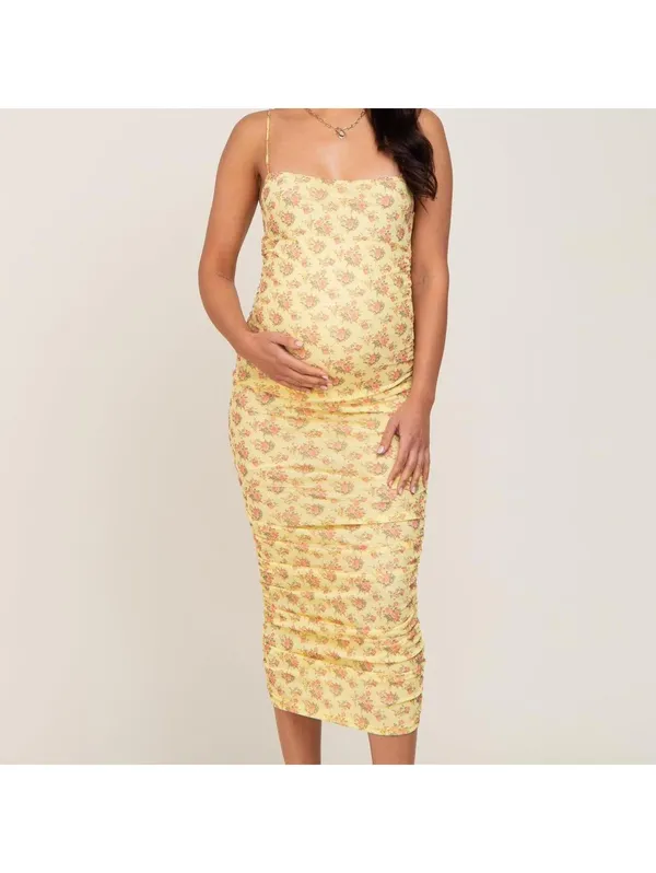 Endless Blu yellow floral midi dress #floral #summerdress #midi - Image 2