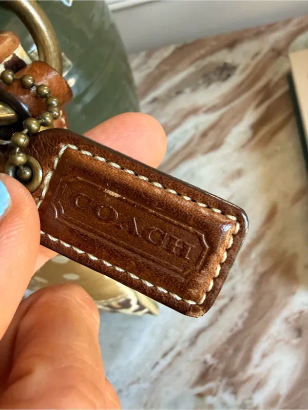 Coach Vintage Y2K Patchwork Bag Tan Crossbody‎ Swingpack - Image 4