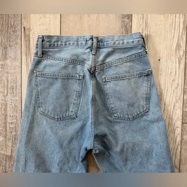 AGOLDE 90’s Mid Rise Loose Fit Jeans size women’s 24 light wash - Image 12