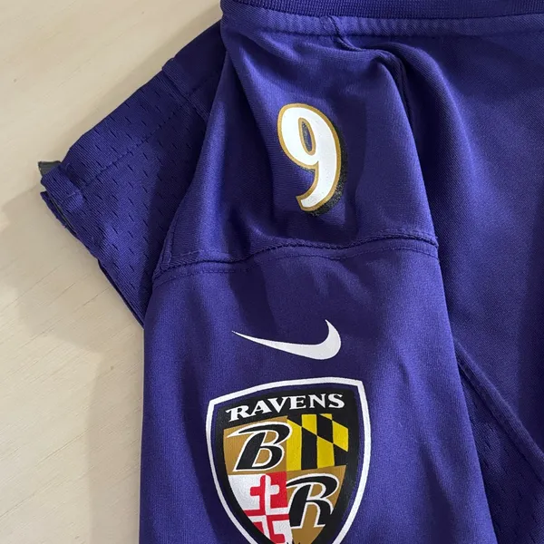 NFL Ravens Purple Jersey with Gold Accents - Image 4