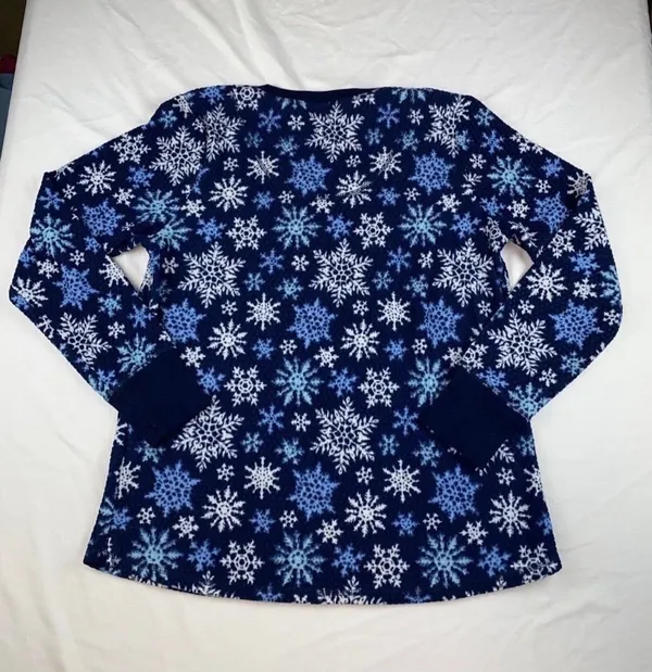 Snowflake PJ set Blue Size L - Image 3