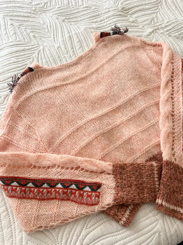 Free People Sweater Top Knitted Boho Bohemian - Image 5