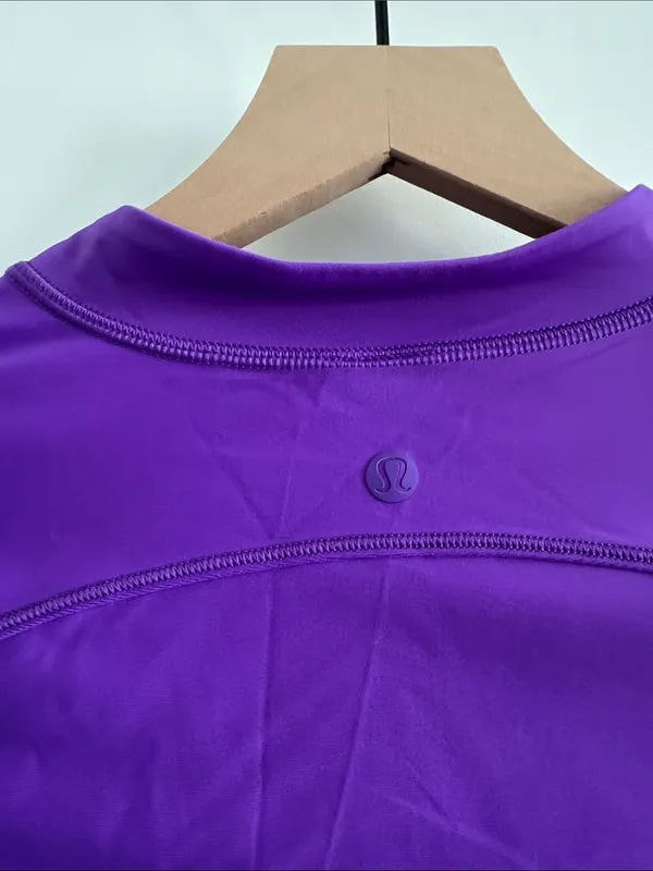Purple Lululemon cropped nylon quarter zip - Image 6