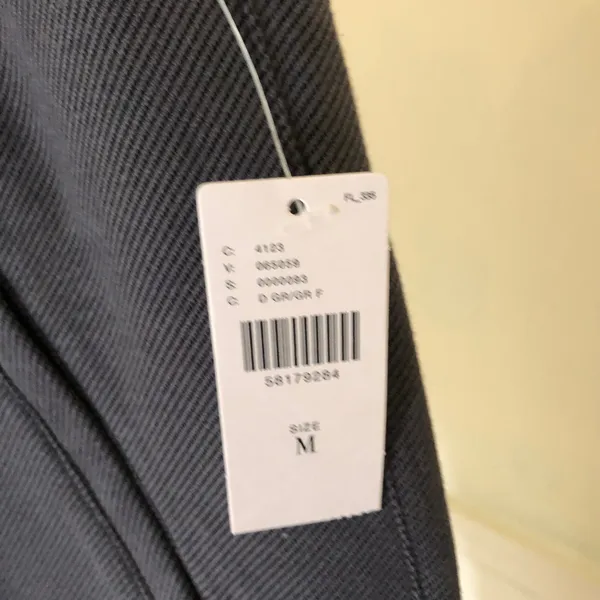 Anthropologie NWT Women's Gray Cropped Pull On Utility Pants Size M - Image 3