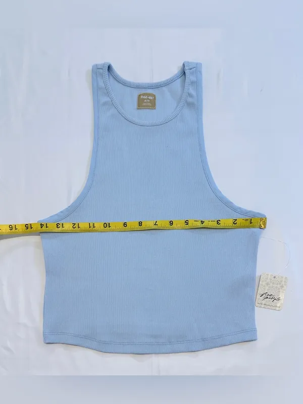 NWT Free People Free-est Milani Tank – Blue Snowflake – XS - Image 8