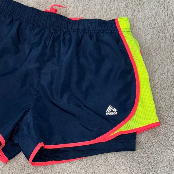 RBX Running Athletic Shorts Women's L Blue Size M - Image 3