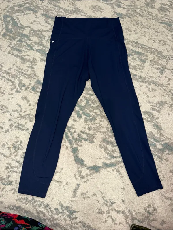 Fabletics Maternity High Rise Pocket Leggings Navy Large - Image 5