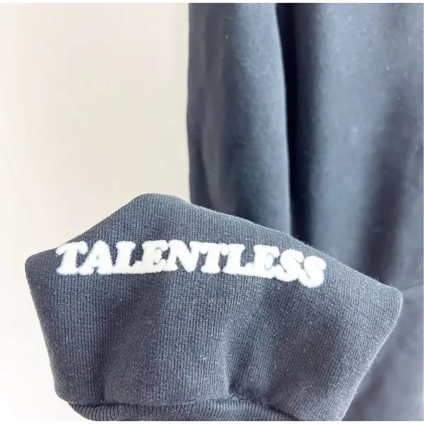 DRAFT Talentless Vote Hoodie Black 100% Cotton Fleece Graphic Pullover XS - Image 5