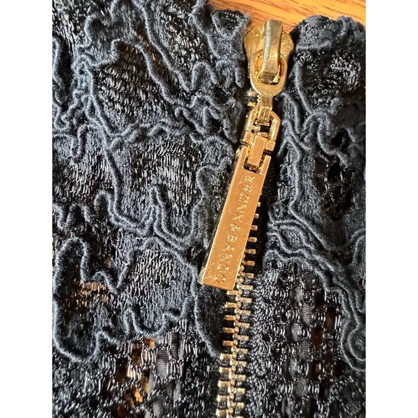 Bronx & Banco Black Lace Maxi Dress Cap Sleeve Formal Cocktail Size S - Image 13
