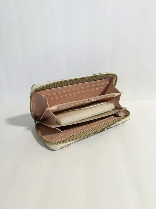 New Women Butterfly Floral Wallet Long Zip Around Purse Card Holder Organizer - Image 2