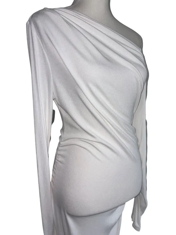 SNDYS Reyna Maxi Dress in White Medium New Womens Long Gown - Image 5