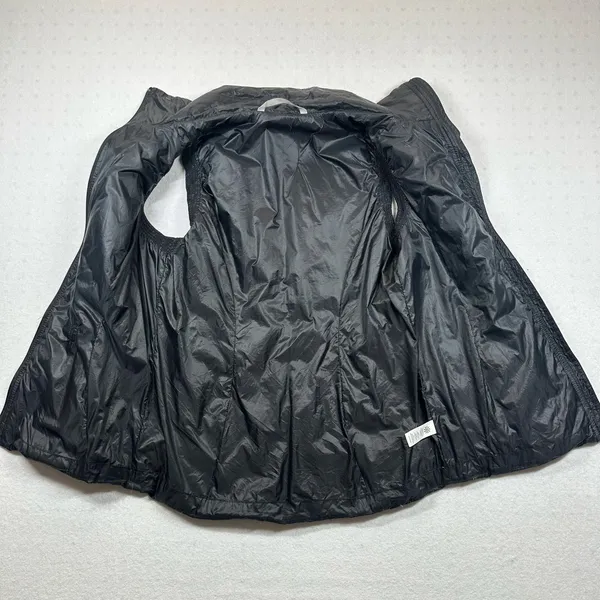 Athleta Women’s Black Goose Down Puffer Vest Size S Full Zip Quilted - Image 3