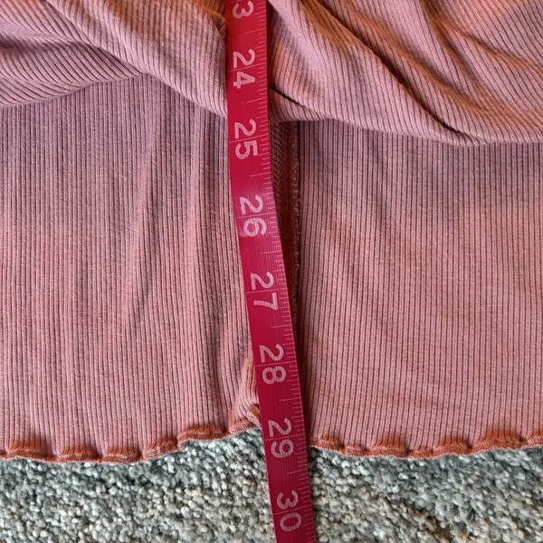 Anthropologie Saturday Sunday Ribbed Faux Wrap Flutter Top Size Medium‎ - Image 9